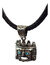 Dije De Tlaloc De Plata Con Zirconias Azules - ARTESANOSMEX