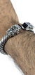 Brazalete De Cable De Plata 925 Con Amatistas Y Peridotos - buy online
