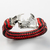 Pulsera De Piel Con Rinoceronte De Plata 925 en internet