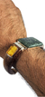 Pulsera De Madera Con Jade Y Plata 925 Y Cabujones De Ambar - buy online