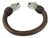 Brazalete De Piel Café Con Leones De Plata 925 - buy online
