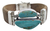 Pulsera De Madera Del Caribe Con Plata Y Turquesas Naturales
