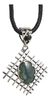 Dije De Jade Azul Montado En Plata Ley .925 Con Collar en internet