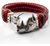Pulsera De Piel Con Rinoceronte De Plata 925
