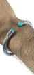 Brazalete Tipo Yurman De Plata 925 Con Turquesas - buy online