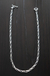 Cadena Torzal Limado De Plata Ley .925 Para Caballero