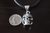 Dije De Calavera De Plata Ley .925 Con Collar De Piel
