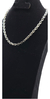 Cadena De Eslabones De Plata Ley 925 Con Broche Tipo T