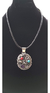 Dije De Plata Nativo Americano Con Flores Hojas Y Piedras - comprar en línea