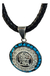 Dije De Calendario Maya De Plata 925 Con Turquesas - ARTESANOSMEX
