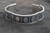 Pulsera Gruesa De Plata Adornada Con Casquillas Y Calados - ARTESANOSMEX