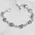Pulsera De Calaveras De Plata Ley 925 Con Broche T Adornado