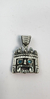 Dije De Tláloc De Plata 925 Con Zirconias Azules Y Collar - online store