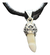 Dije De Amuleto Colmillo De Coco Montado En Plata 925