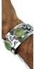 Brazalete De Plata Con Grecas Y Turquesas Verde Naturales - ARTESANOSMEX