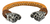 Brazalete De Piel Fina Con Guerreros Jaguar De Plata 925