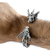 Brazalete De Dragones De Plata Ley 925 Para Hombre - online store