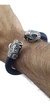 Brazalete De Piel Tejida Con Serpientes De Plata 925 on internet