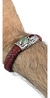Pulsera De Piel Con Plata 925 Adornada Con Jade Y Ambar - comprar en línea