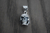 Dije De Calavera De Plata Ley .925 Con Collar De Piel - ARTESANOSMEX