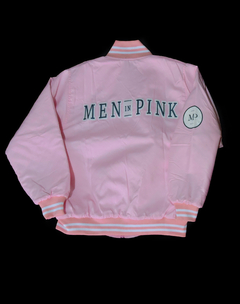 Chamarra Varsity Oversize Rosa – Men in Pink Edition - tienda en línea