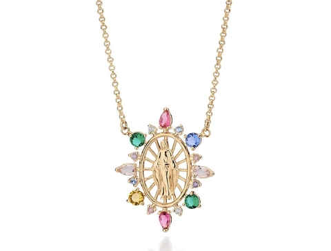 Gargantilha nossa senhora das graças ROMMANEL 50cm - comprar online