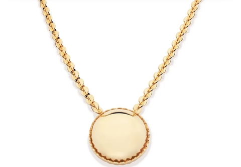 Gargantilha meia esfera banhada ROMMANEL