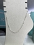 Tornozeleira elos Cartier prata 925