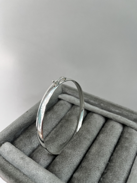 Bracelete oval prata 925