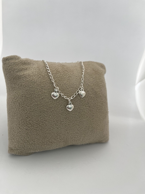 Pulseira corações infantil