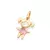 Pingente menina com cristal