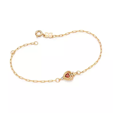 Pulseira adaga e coração rommanel