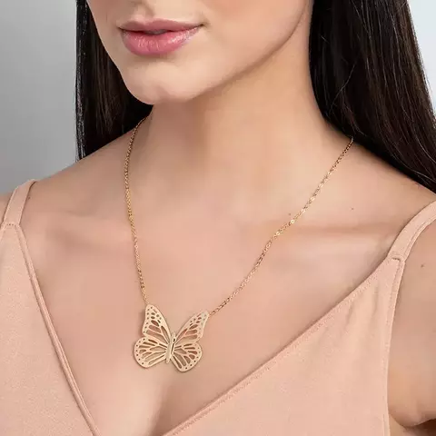 Gargantilha borboleta