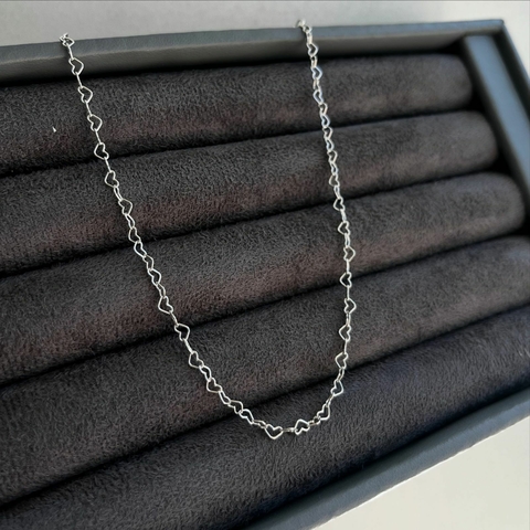 Colar corações Prata925