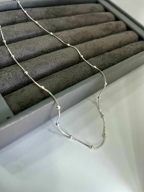 Choker bolinhas prata 925 - comprar online