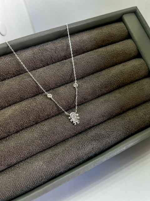 Colar menina prata 925