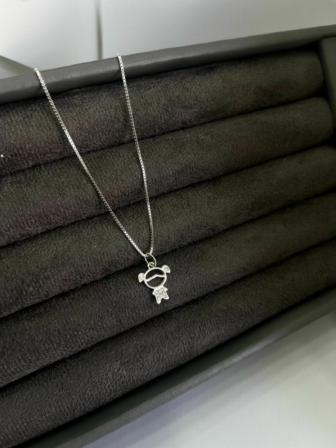 Colar menina prata 925