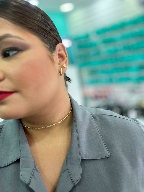 Aro torcido folheado