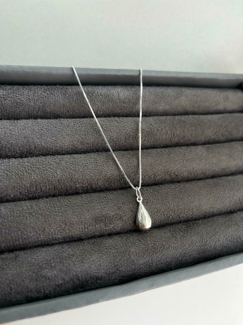 Colar gota prata 925