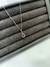 Colar gota rosa