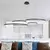 Moderno led lustre círculo luzes para design de interiores
