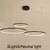 Moderno led lustre círculo luzes para design de interiores - loja online