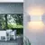 Nordic moderno luz de parede 12w 24 ip65 à prova dip65 água lâmpadas led inte - loja online