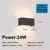 Nordic moderno luz de parede 12w 24 ip65 à prova dip65 água lâmpadas led inte - comprar online