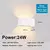 Nordic moderno luz de parede 12w 24 ip65 à prova dip65 água lâmpadas led inte - WA iluminação e decor