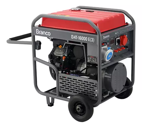 Gerador a Gasolina Branco 17,5kVA Trifásico B4T-16000 E3