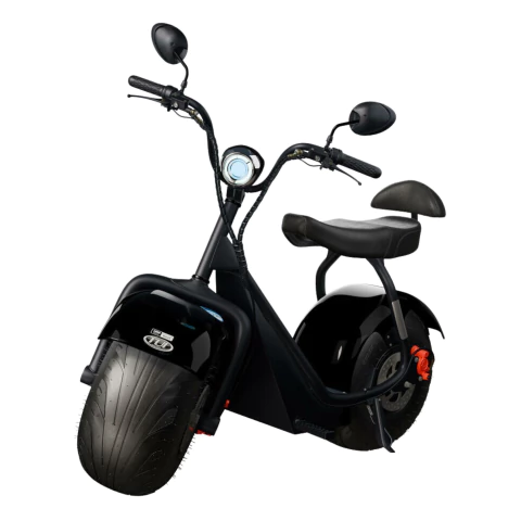 Scooter Eletrica Moto TUI Mais 2 Lugares 1000W Preta 110/220v LED Bat 60v