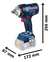 Chave De Impacto Bosch Professional Gds 18v-400 Maleta 18v na internet