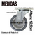 Kit Rodízio Giratório 4 Pol 65kg Schioppa Gl 412 Bp (2 Und) - Tork Tools