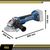 Esmerilhadeira Angular Gws 18v-10p Bateria 4ah Procore Bosch - loja online